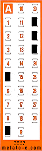 Volante ganador del sorteo 3867 de Chispazo