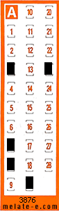 Volante ganador del sorteo 3876 de Chispazo