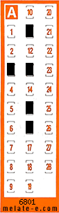 Volante ganador del sorteo 6801 de Chispazo
