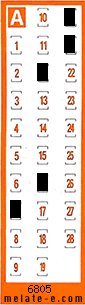 Volante ganador del sorteo 6805 de Chispazo