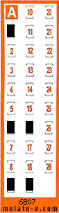 Volante ganador del sorteo 6807 de Chispazo