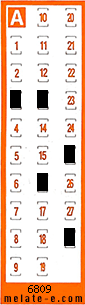 Volante ganador del sorteo 6809 de Chispazo