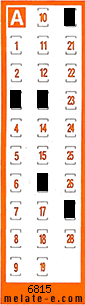Volante ganador del sorteo 6815 de Chispazo