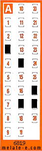 Volante ganador del sorteo 6819 de Chispazo
