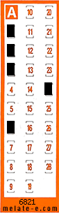 Volante ganador del sorteo 6821 de Chispazo