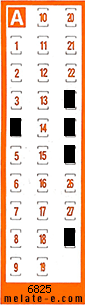 Volante ganador del sorteo 6825 de Chispazo