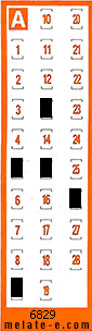 Volante ganador del sorteo 6829 de Chispazo