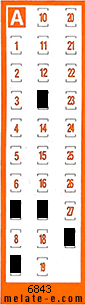 Volante ganador del sorteo 6843 de Chispazo