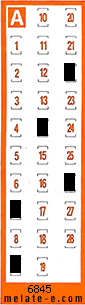 Volante ganador del sorteo 6845 de Chispazo