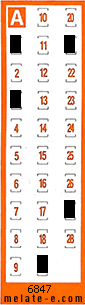 Volante ganador del sorteo 6847 de Chispazo