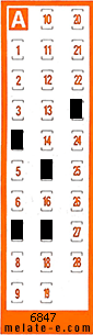 Volante ganador del sorteo 6848 de Chispazo