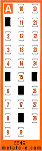 Volante ganador del sorteo 6849 de Chispazo