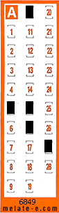 Volante ganador del sorteo 6850 de Chispazo