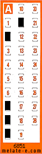Volante ganador del sorteo 6851 de Chispazo