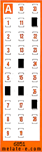 Volante ganador del sorteo 6852 de Chispazo