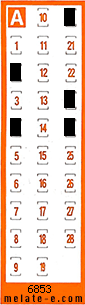 Volante ganador del sorteo 6853 de Chispazo