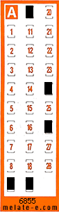 Volante ganador del sorteo 6855 de Chispazo
