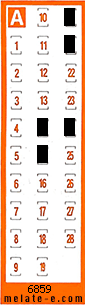 Volante ganador del sorteo 6859 de Chispazo