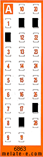 Volante ganador del sorteo 6863 de Chispazo