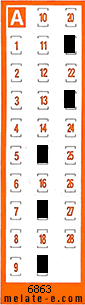 Volante ganador del sorteo 6864 de Chispazo