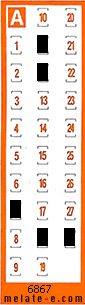 Volante ganador del sorteo 6867 de Chispazo