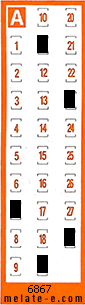Volante ganador del sorteo 6868 de Chispazo