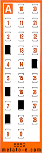 Volante ganador del sorteo 6869 de Chispazo