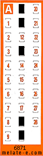 Volante ganador del sorteo 6871 de Chispazo
