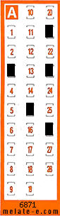 Volante ganador del sorteo 6872 de Chispazo