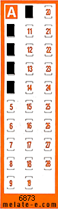 Volante ganador del sorteo 6873 de Chispazo