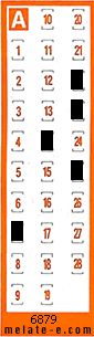 Volante ganador del sorteo 6879 de Chispazo