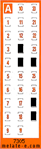 Volante ganador del sorteo 7305 de Chispazo