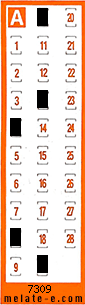 Volante ganador del sorteo 7309 de Chispazo