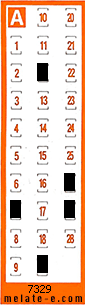 Volante ganador del sorteo 7329 de Chispazo