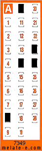 Volante ganador del sorteo 7349 de Chispazo