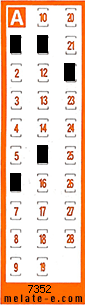 Volante ganador del sorteo 7352 de Chispazo