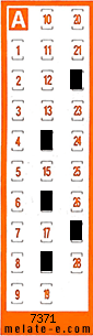 Volante ganador del sorteo 7371 de Chispazo