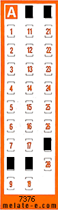 Volante ganador del sorteo 7376 de Chispazo
