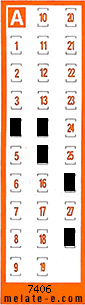 Volante ganador del sorteo 7406 de Chispazo