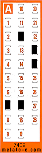 Volante ganador del sorteo 7409 de Chispazo