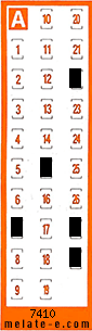 Volante ganador del sorteo 7410 de Chispazo
