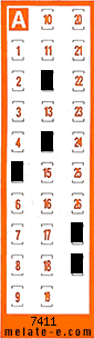 Volante ganador del sorteo 7411 de Chispazo