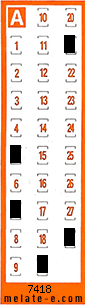 Volante ganador del sorteo 7418 de Chispazo