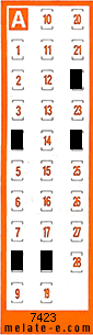 Volante ganador del sorteo 7423 de Chispazo