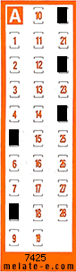 Volante ganador del sorteo 7425 de Chispazo