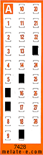 Volante ganador del sorteo 7428 de Chispazo