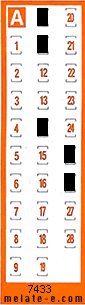 Volante ganador del sorteo 7433 de Chispazo