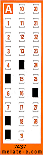 Volante ganador del sorteo 7438 de Chispazo