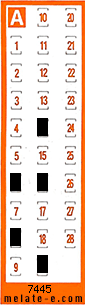 Volante ganador del sorteo 7445 de Chispazo