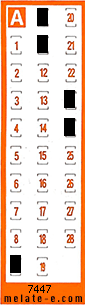 Volante ganador del sorteo 7447 de Chispazo